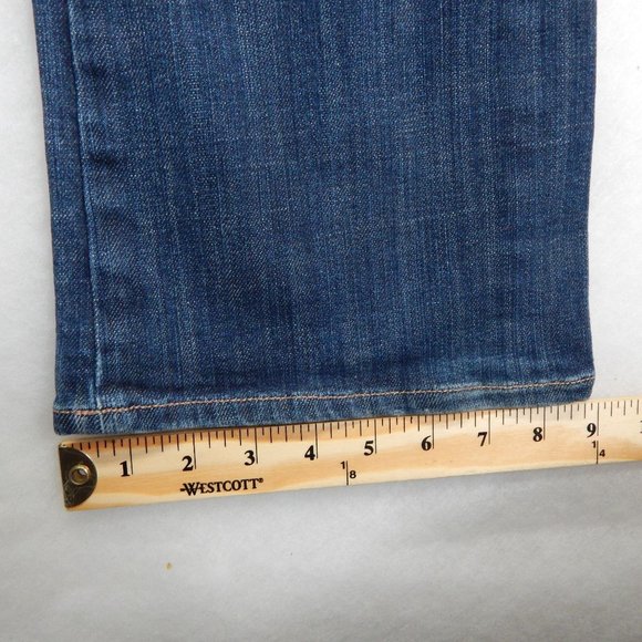 Paper Denim & Cloth Mid Rise Flare Dark Wash Jeans Women's Size 28 - Picture 6 of 9